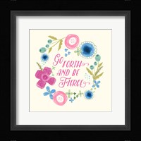 Fierce Girl Pink I Framed Print