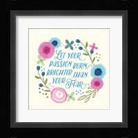 Fierce Girl Pink III Framed Print