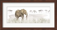 Serengeti Elephant horizontal panel Fine Art Print