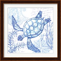 Coastal Sketchbook Turtle Fine Art Print