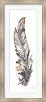 Tribal Feather Neutral Panel III Fine Art Print