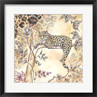 Leopard on Neutral I Framed Print