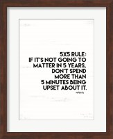 5x5 Rule Fine Art Print