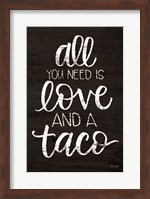 Love and a Taco Fine Art Print