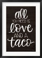 Love and a Taco Fine Art Print