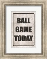 Ball Game Today Fine Art Print