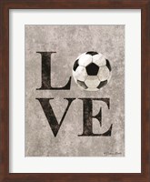 LOVE Soccer Fine Art Print