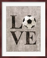LOVE Soccer Fine Art Print