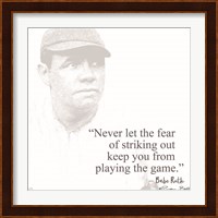 Baseball Greats - Babe Ruth Fine Art Print