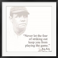 Baseball Greats - Babe Ruth Fine Art Print