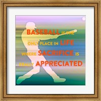 Baseball Is The Only Place Fine Art Print