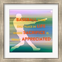 Baseball Is The Only Place Fine Art Print
