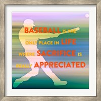 Baseball Is The Only Place Fine Art Print