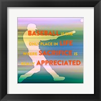 Baseball Is The Only Place Fine Art Print