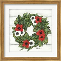 Magnolia Winter Wreath Fine Art Print