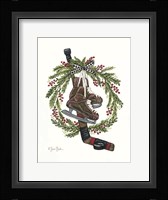 Vintage Hockey Set Fine Art Print