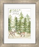 Peace Love Joy Deer Fine Art Print