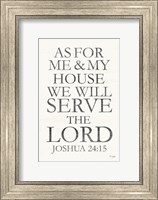 We Will Serve the Lord Fine Art Print