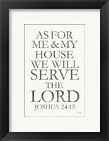 We Will Serve the Lord Fine Art Print