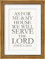 We Will Serve the Lord Fine Art Print