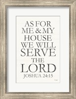 We Will Serve the Lord Fine Art Print