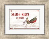 Sleigh Rides 25 Cents Fine Art Print