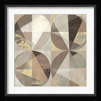 Terracotta & Gold Framed Print