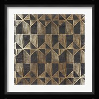 Golden Art Deco I Framed Print