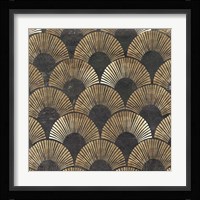 Golden Art Deco II Framed Print