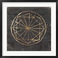 Golden Wheel I Framed Print