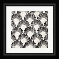 White Art Deco III Framed Print