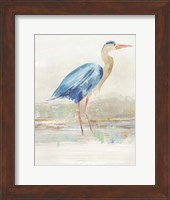 Heron in Lake Fine Art Print