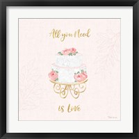 All You Need is Love IX Pink Framed Print