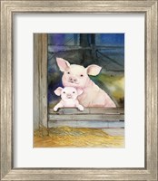 Farm Family Pigs Fine Art Print