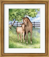 Farm Family Horses Fine Art Print