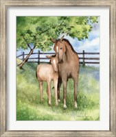 Farm Family Horses Fine Art Print