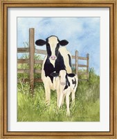 Farm Family Cows Fine Art Print
