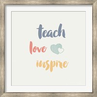 Teacher Inspiration I Color Fine Art Print