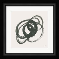 Scribbly Black IV Framed Print