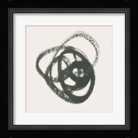Scribbly Black III Framed Print