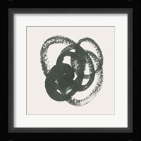 Scribbly Black II Framed Print