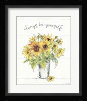 Sunflower Fields II Framed Print