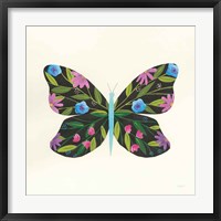 Butterfly Garden III Framed Print