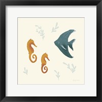 Ocean Life Seahorses Framed Print