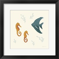 Ocean Life Seahorses Framed Print