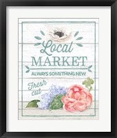 Pastel Flower Market V Framed Print