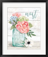 Pastel Flower Market II Framed Print