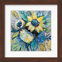 Sage and Sunflowers I Fine Art Print