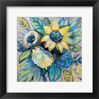 Sage and Sunflowers I Fine Art Print