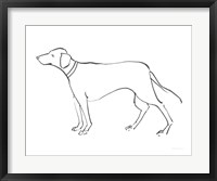 Ink Dog VI Framed Print